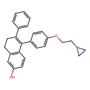 Desmethylnafoxidine aziridine structure