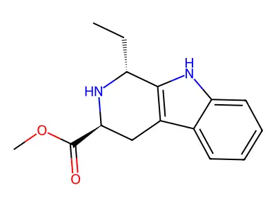 methyl 1-ethyl-2,3,4,9-tetrahydro-1H-pyrido[3,4-b]indole-3-carboxylate structure