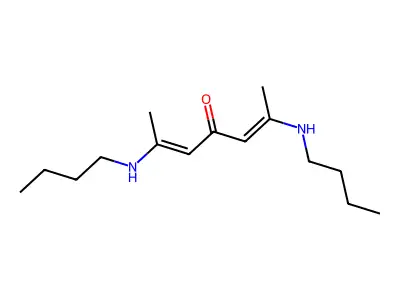 2,6-Bis(butylamino)hepta-2,5-dien-4-one structure
