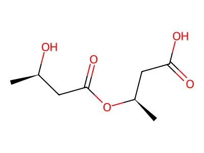3R-(3R-Hydroxybutyryloxy)butyric acid structure