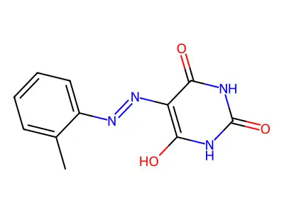 6-hydroxy-5-[(2-methylphenyl)diazenyl]-1H-pyrimidine-2,4-dione structure