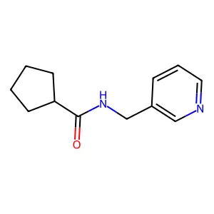N-(3-吡啶基甲基)环戊烷甲酰胺 structure