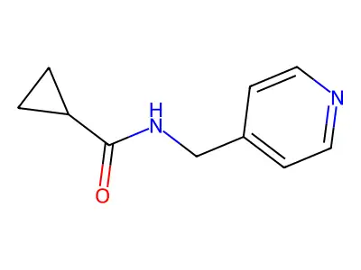 N-[(pyridin-4-yl)methyl]cyclopropanecarboxamide structure