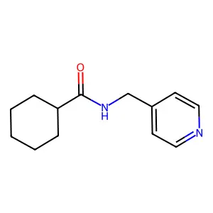 N-(吡啶-4-基甲基)环己烷甲酰胺 structure