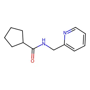 N-(pyridin-2-ylmethyl)cyclopentanecarboxamide structure