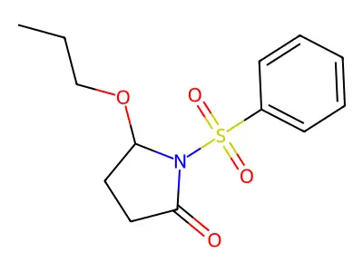 2-Pyrrolidinone, 1-(phenylsulfonyl)-5-propoxy- structure