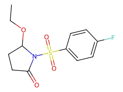 5-Ethoxy-1-(4-fluorobenzene-1-sulfonyl)pyrrolidin-2-one structure