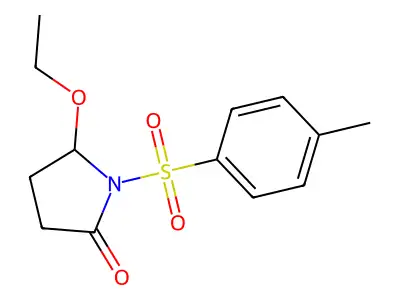2-Pyrrolidinone, 5-ethoxy-1-((4-methylphenyl)sulfonyl)- structure