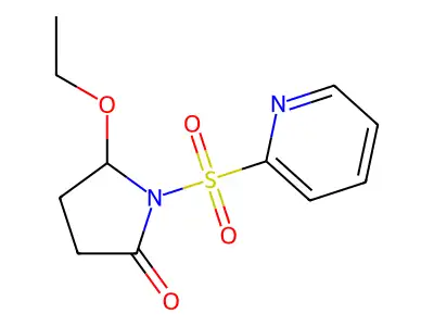 2-Pyrrolidinone, 5-ethoxy-1-(2-pyridinylsulfonyl)- structure