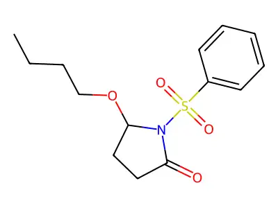1-(Benzenesulfonyl)-5-butoxypyrrolidin-2-one structure