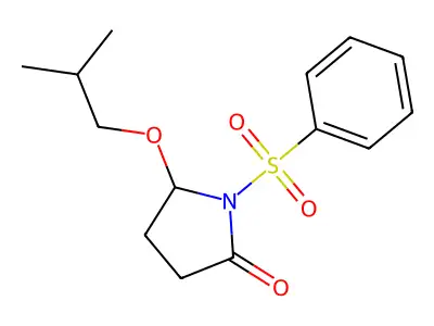 1-(Benzenesulfonyl)-5-(2-methylpropoxy)pyrrolidin-2-one structure