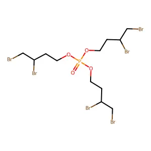 三(3,4-二溴-2-丁基)磷酸酯 structure