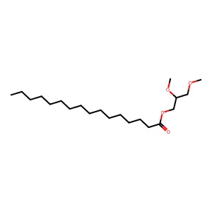 Glycerol, 2,3-dimethyl, 1-hexadecanoate structure