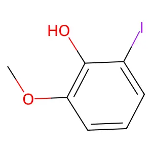 2-Iodo-6-methoxyphenol structure