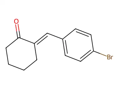 2-(4-Bromobenzylidene)cyclohexanone structure
