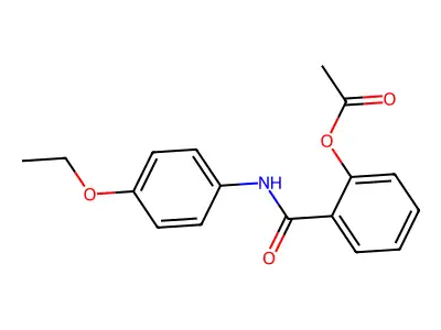 Benzamide, 2-(acetyloxy)-N-(4-ethoxyphenyl)- structure