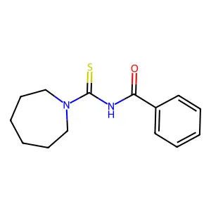N-(azepane-1-carbothioyl)benzamide structure