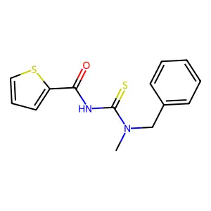 N-[benzyl(methyl)carbamothioyl]thiophene-2-carboxamide structure