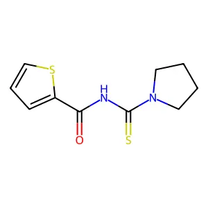 2-Thiophenecarboxamide, N-(1-pyrrolidinylthioxomethyl)- structure