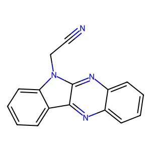 6H-indolo[2,3-b]quinoxalin-6-ylacetonitrile structure