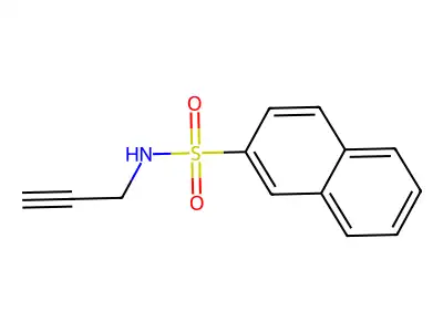 N-prop-2-ynylnaphthalene-2-sulfonamide structure