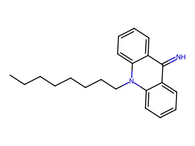 9(10H)-Acridinimine, 10-octyl- structure