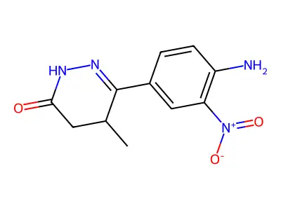 6-(4-amino-3-nitrophenyl)-5-methyl-4,5-dihydropyridazin-3(2H)-one structure