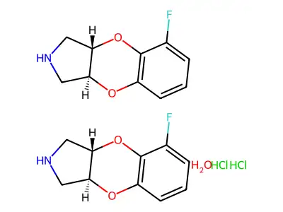 Fluparoxan hydrochloride structure