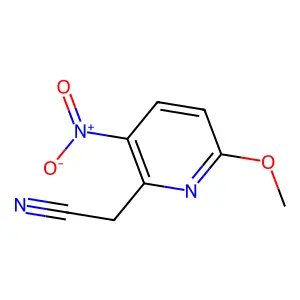 6-Methoxy-3-nitropyridine-2-acetonitrile structure