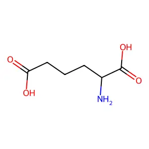 L-2-氨基己二酸 structure