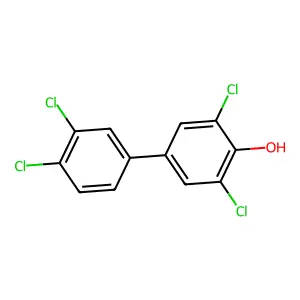 3,3',4',5-Tetrachloro-4-hydroxybiphenyl structure