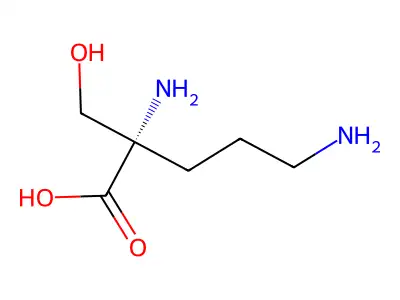 2,5-二氨基-2-(羟甲基)戊酸 structure