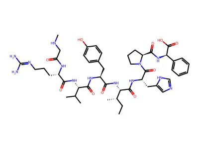 angiotensin II, Sar(1)-Phe(8)- structure
