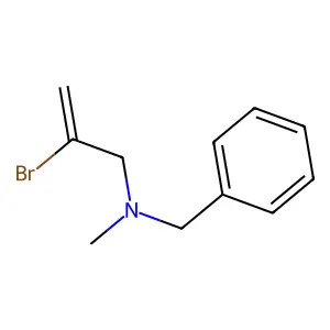N-苄基-2-溴-N-甲基丙-2-烯-1-胺 structure