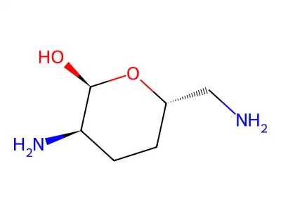 alpha-erythro-Hexopyranose, 2,6-diamino-2,3,4,6-tetradeoxy- structure