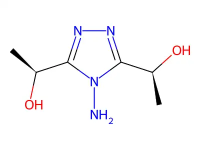 1-[4-Amino-5-(1-hydroxyethyl)-1,2,4-triazol-3-yl]ethanol structure