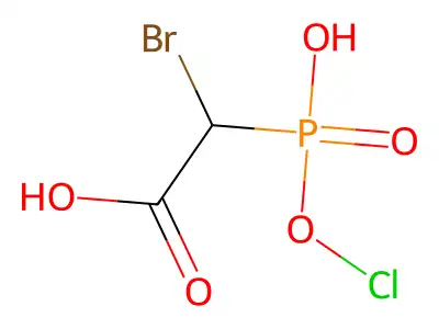 Acetic acid, bromochlorophosphono- structure