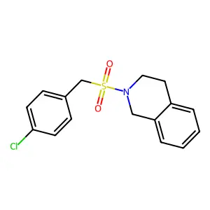 2-[(4-Chlorobenzyl)sulfonyl]-1,2,3,4-tetrahydroisoquinoline structure