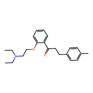 1-Propanone, 1-[2-[2-(diethylamino)ethoxy]phenyl]-3-(4-methylphenyl)- structure