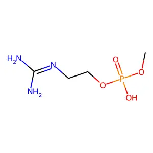 Guanidinoethyl methyl phosphate structure
