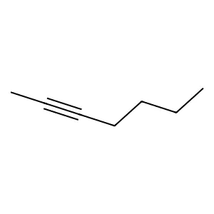 2-庚炔 structure