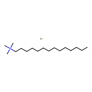 十四烷基三甲基溴化铵 structure