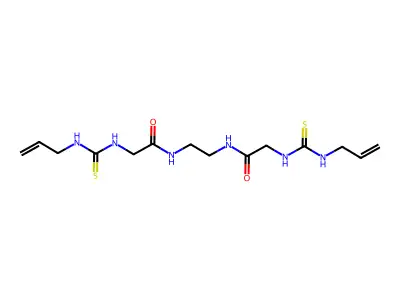 Acetamide, N,N'-1,2-ethanediylbis(2-((2-propenylamino)thioxomethyl)amino)- structure