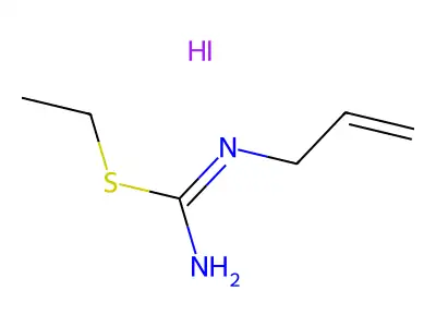 Carbamimidothioic acid, 2-propenyl-, ethyl ester, monohydriodide structure