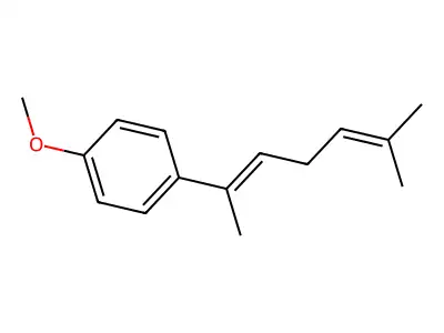 Benzene, 1-(1,5-dimethyl-1,4-hexadienyl)-4-methoxy- structure