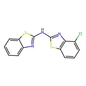 2-Benzothiazolamine, N-2-benzothiazolyl-4-chloro- structure