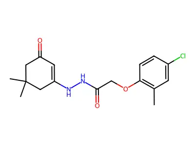 N-((5,5-DIMETHYL-3-OXOCYCLOHEX-1-ENYL)AMINO)-2-(4-CHLORO-2-METHYLPHENOXY)ETHANAMIDE structure