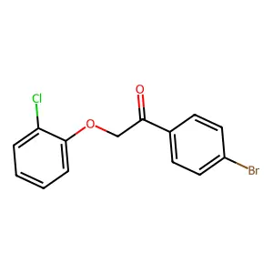 1-(4-Bromophenyl)-2-(2-chlorophenoxy)ethanone structure
