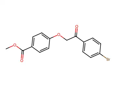 Methyl 4-[2-(4-bromophenyl)-2-oxoethoxy]benzoate structure