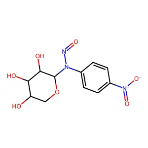 N-Nitroso-N-p-nitrophenyl-D-ribosylamine structure